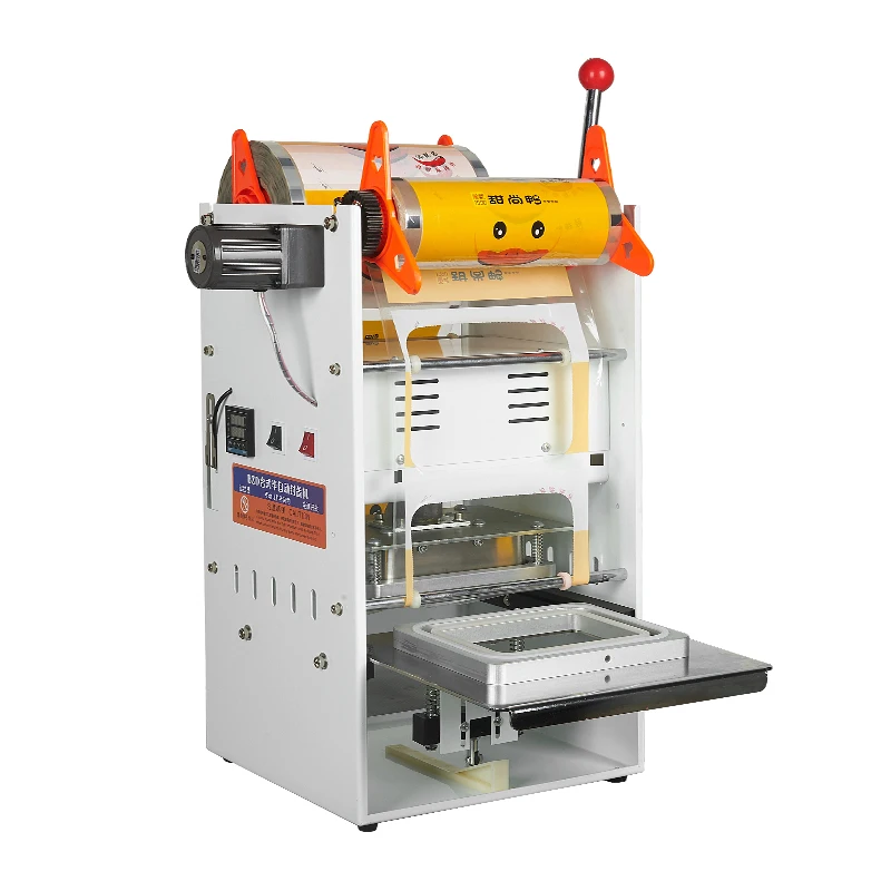 

SINOPES new type vacuum fresh food tray sealer/plastic bowl cups sealing machine made in China
