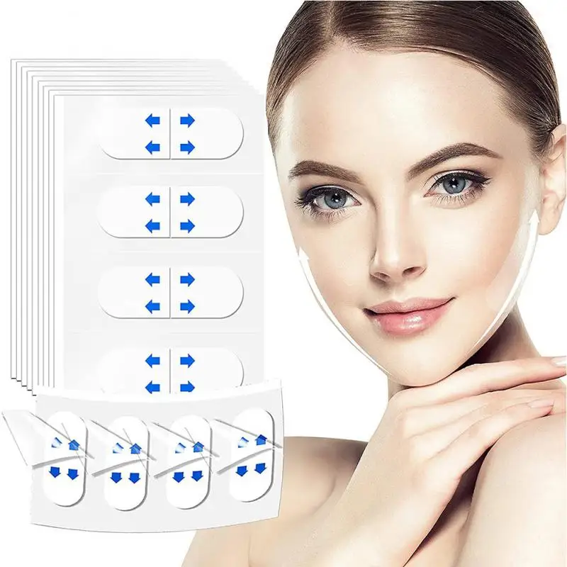 

/10Sheets/Pack Waterproof V Face Makeup Adhesive Tape Invisible Breathable Lift Face Sticker Lifting Tighten Chin Dropship