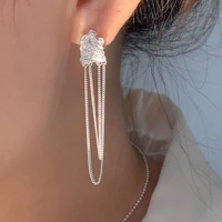 new long chain boho tassel lava stud earrings ladies ladies luxury new fashion fashion jewelry gift temperament jewelry