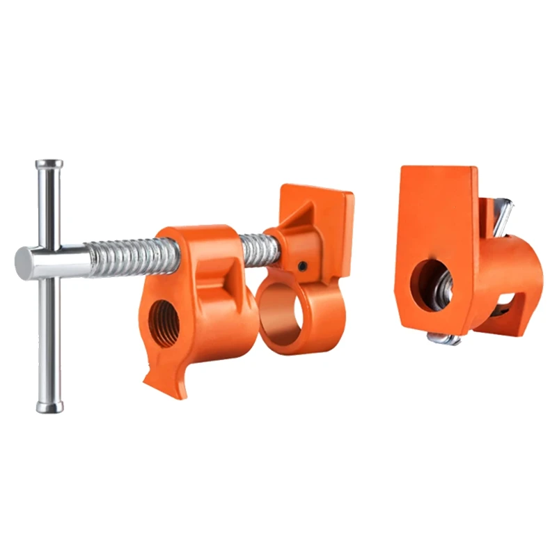 

Wood Clamps 1 Pack 1/2 Inch Pipe Clamps, Fits With 1/2In Tube,Suitable For Woodworking Assembly Or Cuttings, Wood Clamps