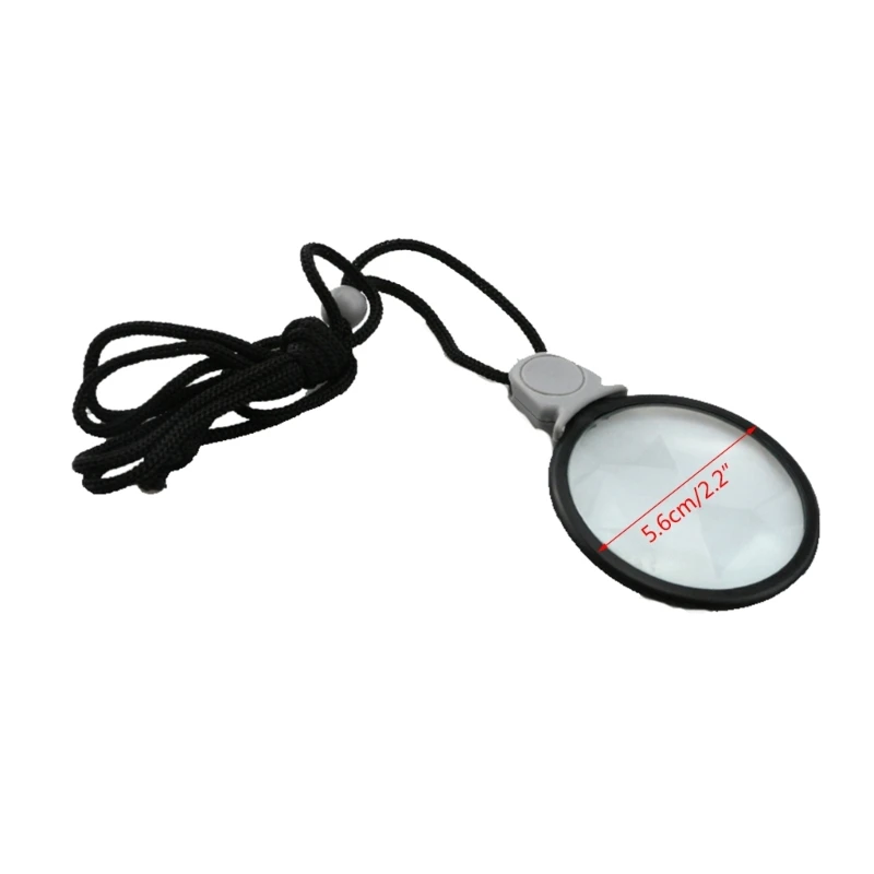 Magnifier Magnifying Glass Hanging Loupe for Jewelers Map Readers Watch Repair Reading Tool Kid Seniors Inspection Coin images - 6