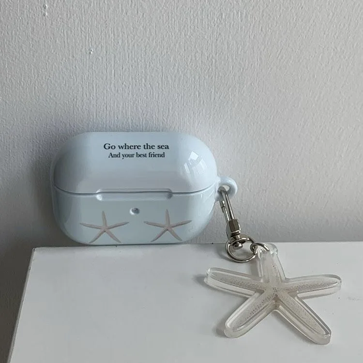 Наушники с рисунком в виде морской звезды для Airpods 1 2 Airpods3 защитный чехол Airpod Pro