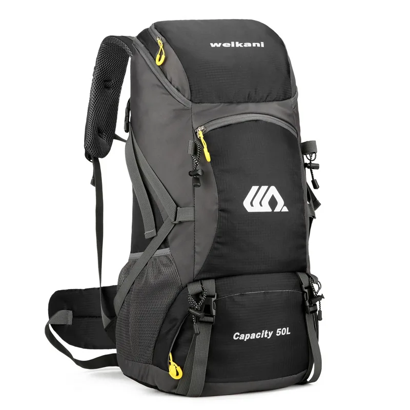 80L 50L Travel Backpack Men Large Hiking Bag Tourist Rucksack Waterproof Outdoor Sports Climbing Camping Bag With Rain Cover