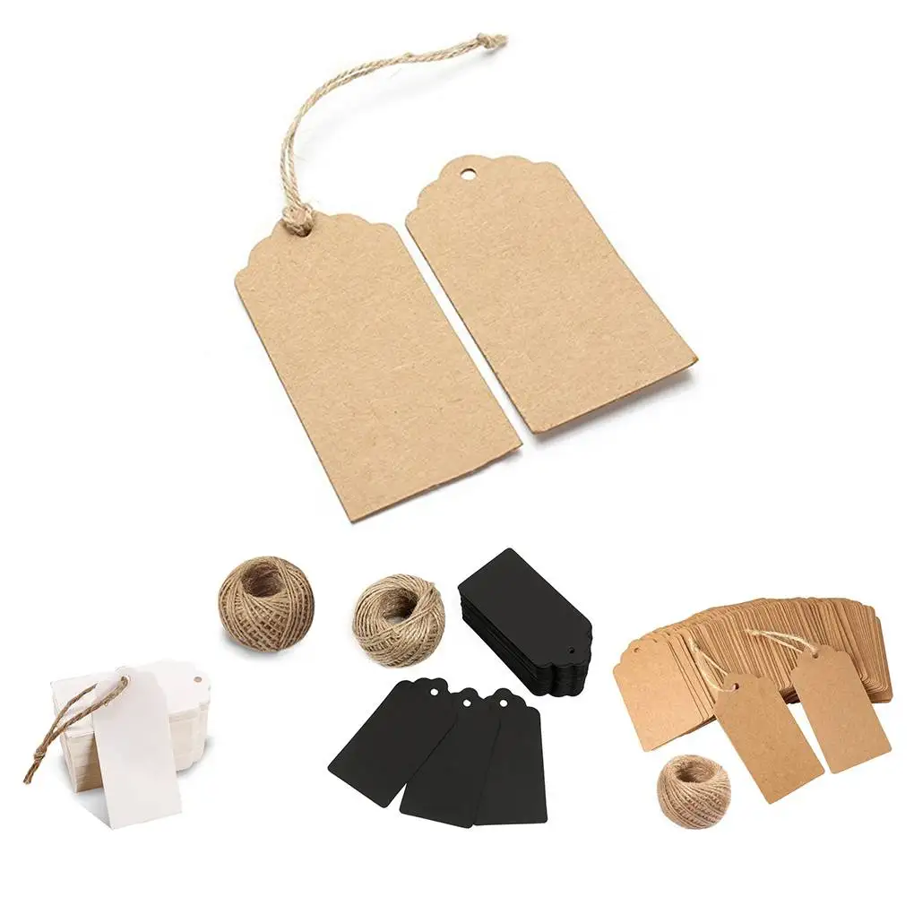 100 шт. крафт-бумага этикетка на голову праздничная нотка сделай сам пустая цена