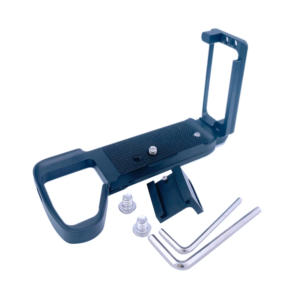 

Quick Release L-Bracket with Base for A7S3 A7M4 A1 Photography Camera Grip L-Holder Stardard Base Plate Black