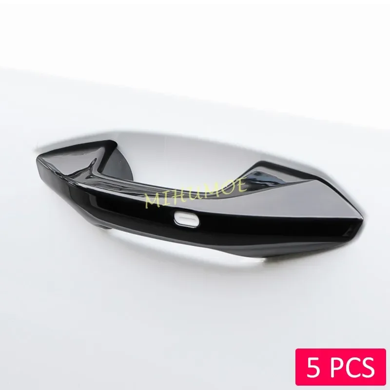 LHD глянцевая черная накладка на дверную ручку автомобиля полоса аксессуары для