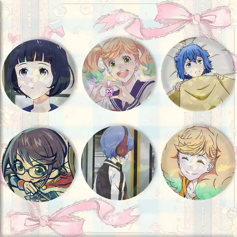Фото Милые аниме-значки K-Kageki S-Shojo, круглые, 25, 32, 44, 58, 75 мм, для косплея, украшение для сумок, подарки для фанатов, друзей, броши, сувениры №3
