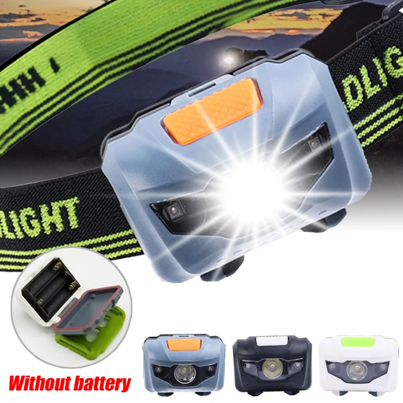

Portable Mini Led Headlamp 4 Modes Headlight Head Flashlights Torch Lamp Light Hiking Camping Light for Fishing Riding Cycling