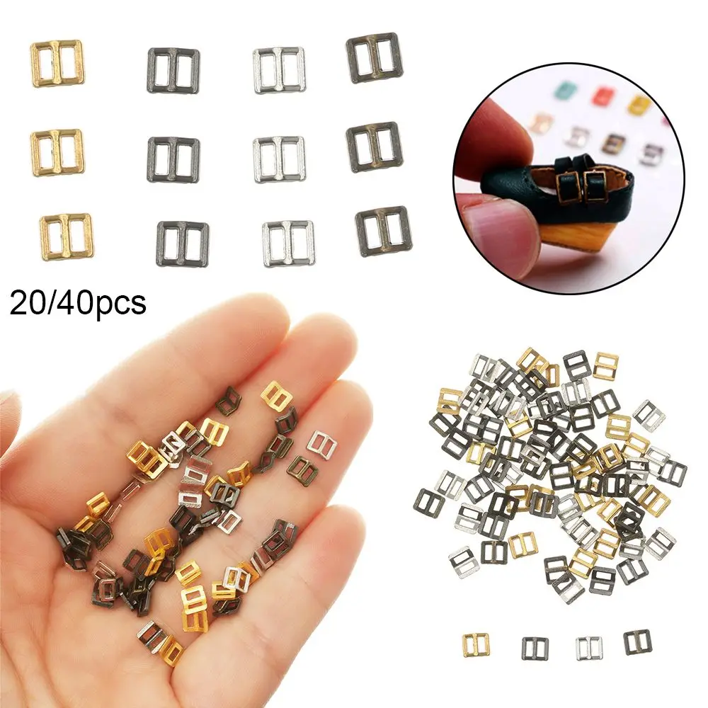 

20/40pcs Newest Handmade 3mm Mini Ultra-small Tri-glide Belt Buckle Doll Bags Sewing Buckles Diy Doll Adjustable Buttons Sh