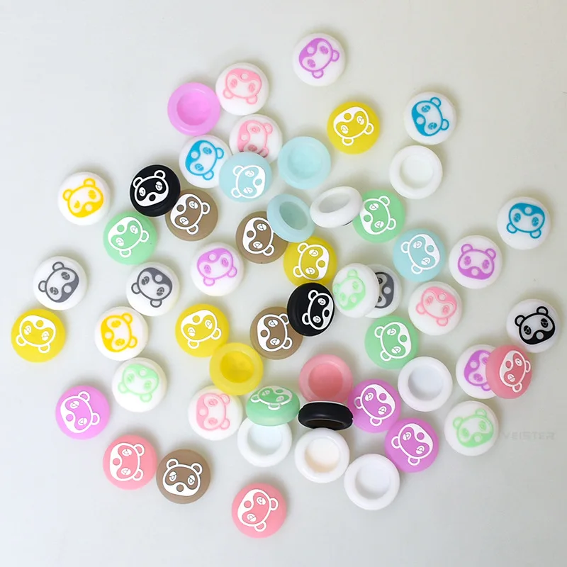 Колпачки для кнопочного джойстика Nintendo Switch Joycon, милые панды, силиконовые колпачки для джойстика Joy Con