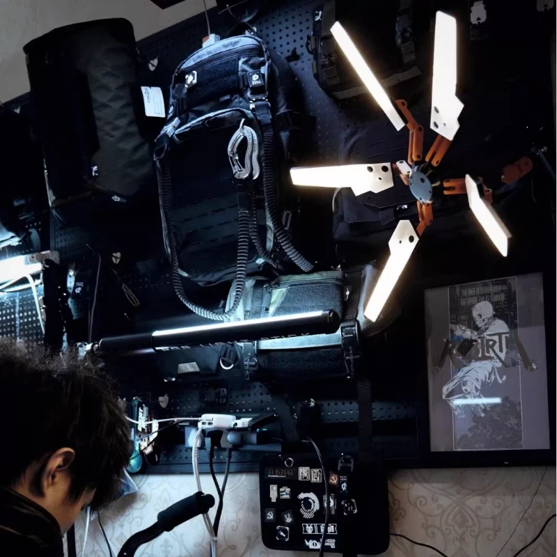 Фото Светодиодная лампа-сканер Odradek из Death Stranding с дистанционным управлением, 3D-печать, 40 см/80 см, игровой реквизит, атмосферная подсветка, декор для стола, в наличии №4
