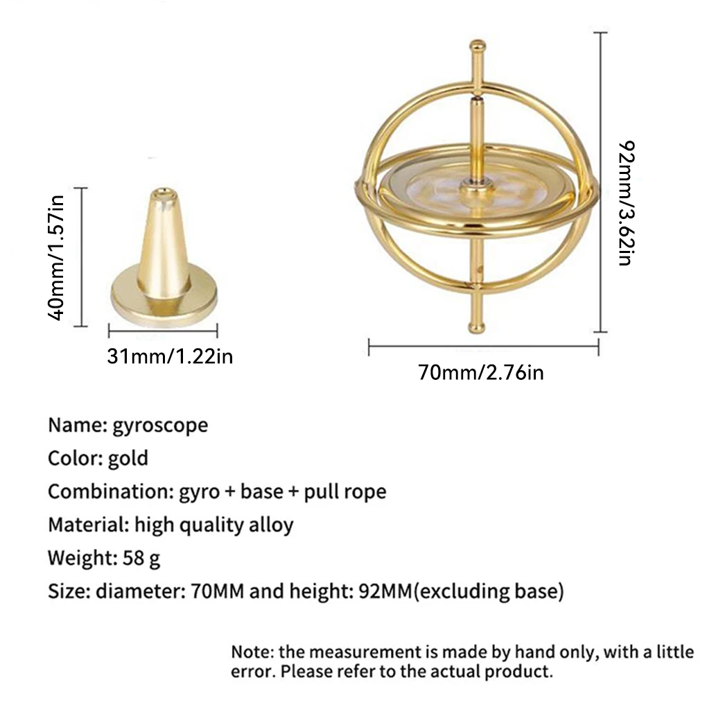 Металлический гироскоп для рук Обучающие самобалансирующиеся игрушки снятия