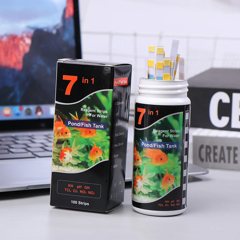 Тест-полоски для аквариума 7 в 1 50/100 шт.