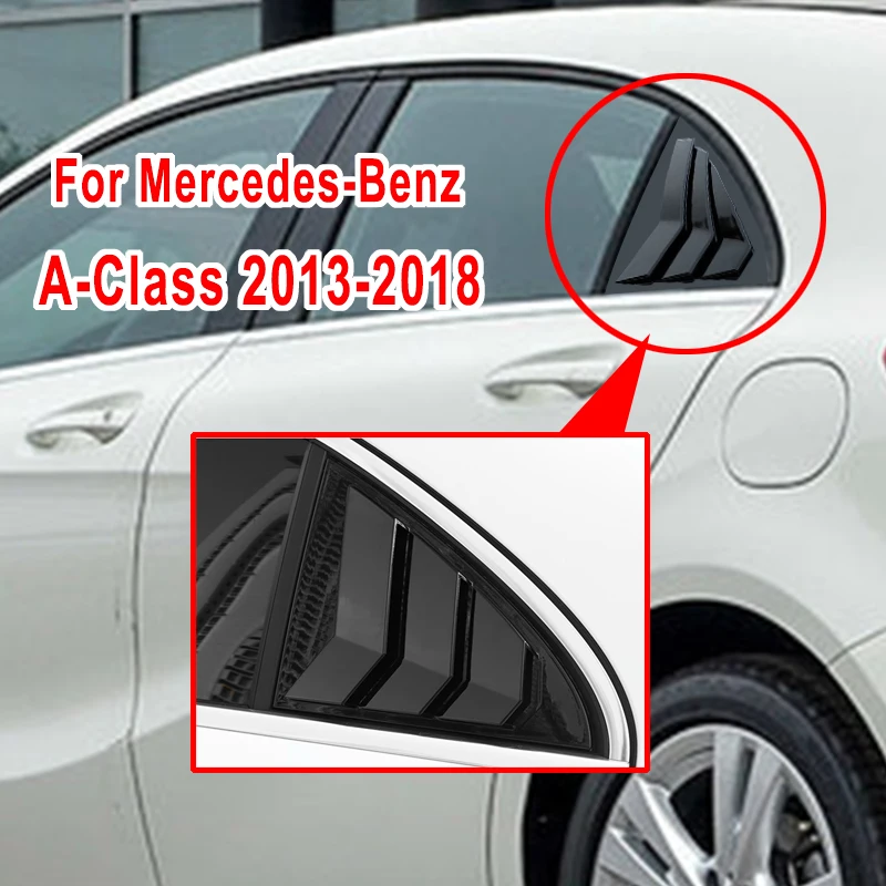 Car Side Vent Window Louver Cover Trim Sticker For Mercedes Benz A Class W176 A180 A200 A160 A250 A45 AMG Hatchback 2013-2018