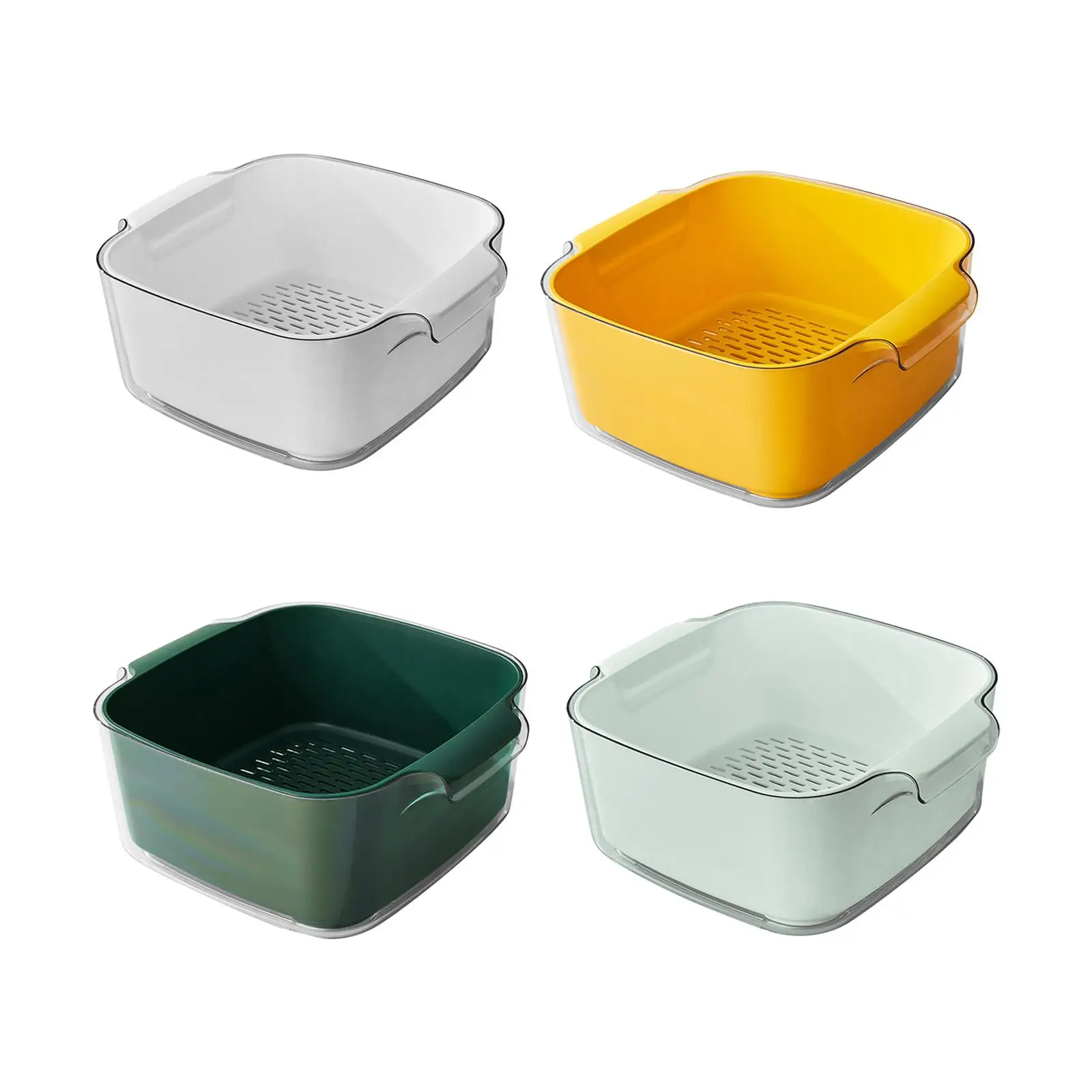 

Кухонный дуршлаг ситечко чаша набор Многофункциональный кухонный дуршлаг двойной слой