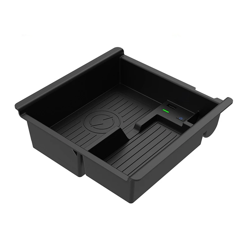 

Автомобильное беспроводное зарядное устройство Qi, центральная консоль, органайзер, лоток для Toyota Tacoma 2016-2021