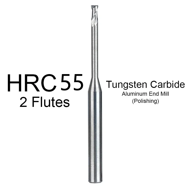 HRC55 Hrc60 HRC65 2/3/4 флейты из карбида вольфрама концевые фрезы фрезы с ЧПУ фрезы концевые фрезы 1 мм 1,5 мм 2 мм 2,5 мм 3,0 мм