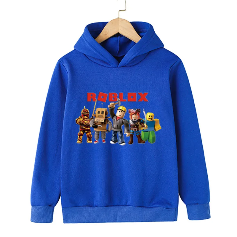 

2021 Winter Autumn New Robloxing Game 4 5 7 8 9 11-14 Years Children Funny Cartoon Children Sweatshirt For Kids Baby Boy Hoodies