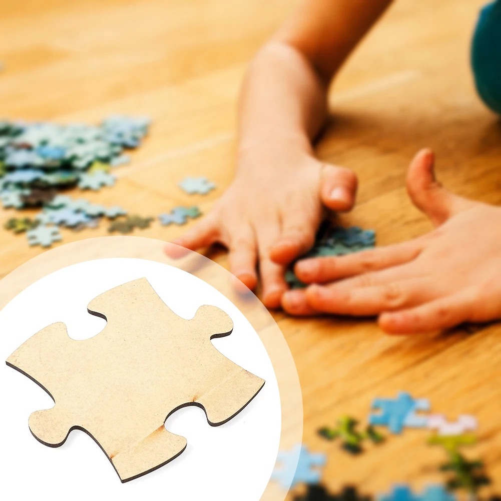 100 шт. пустые пазлы многофункциональные кусочки головоломок сделай сам отличная