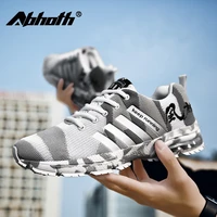 abhoth mens shoes air cushion running shoes wear resistant cushioning rubber outsole breathable mesh lining sports shoes men 46
