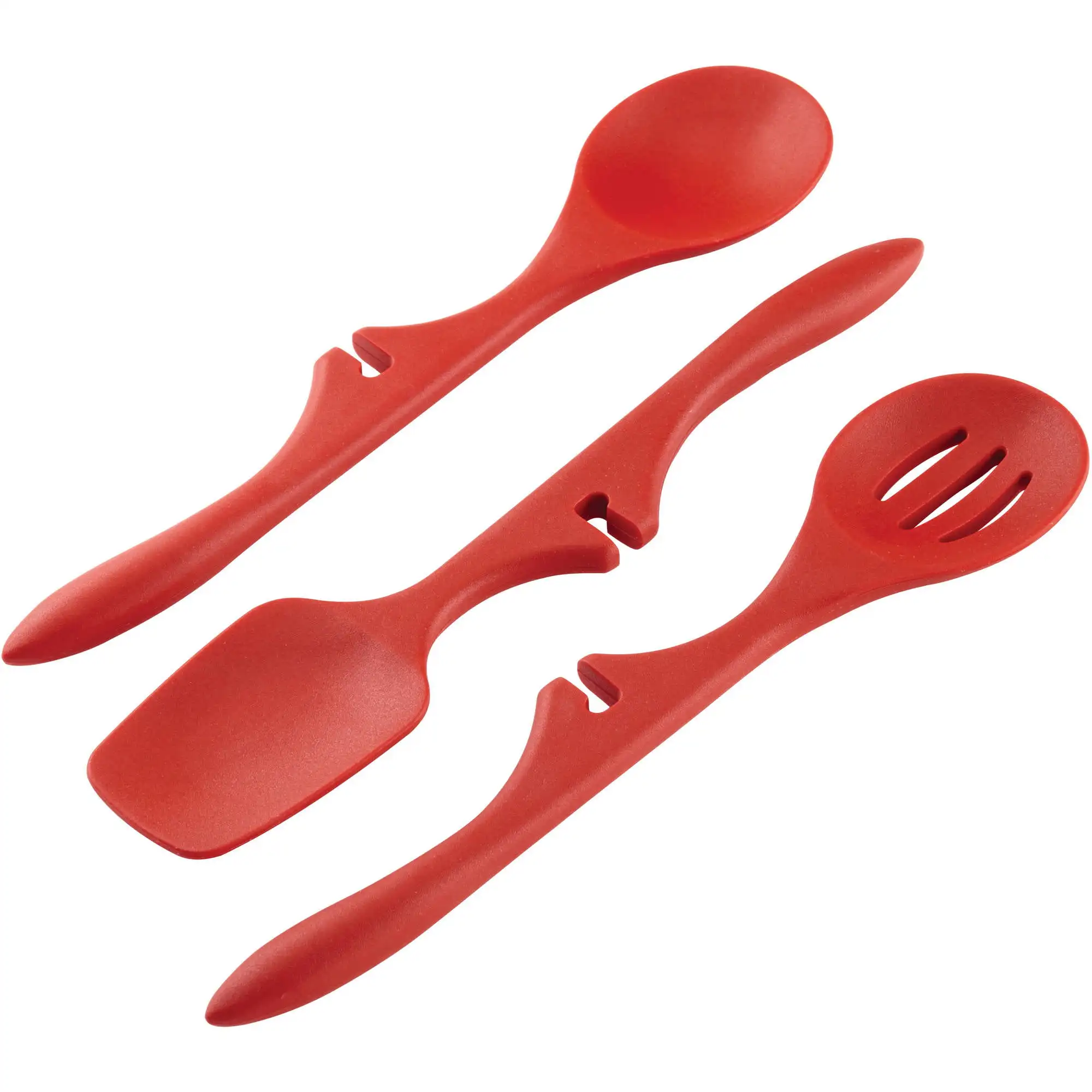 

3-Piece Tools & Gadgets Lazy Kitchen Utensil Set, Red