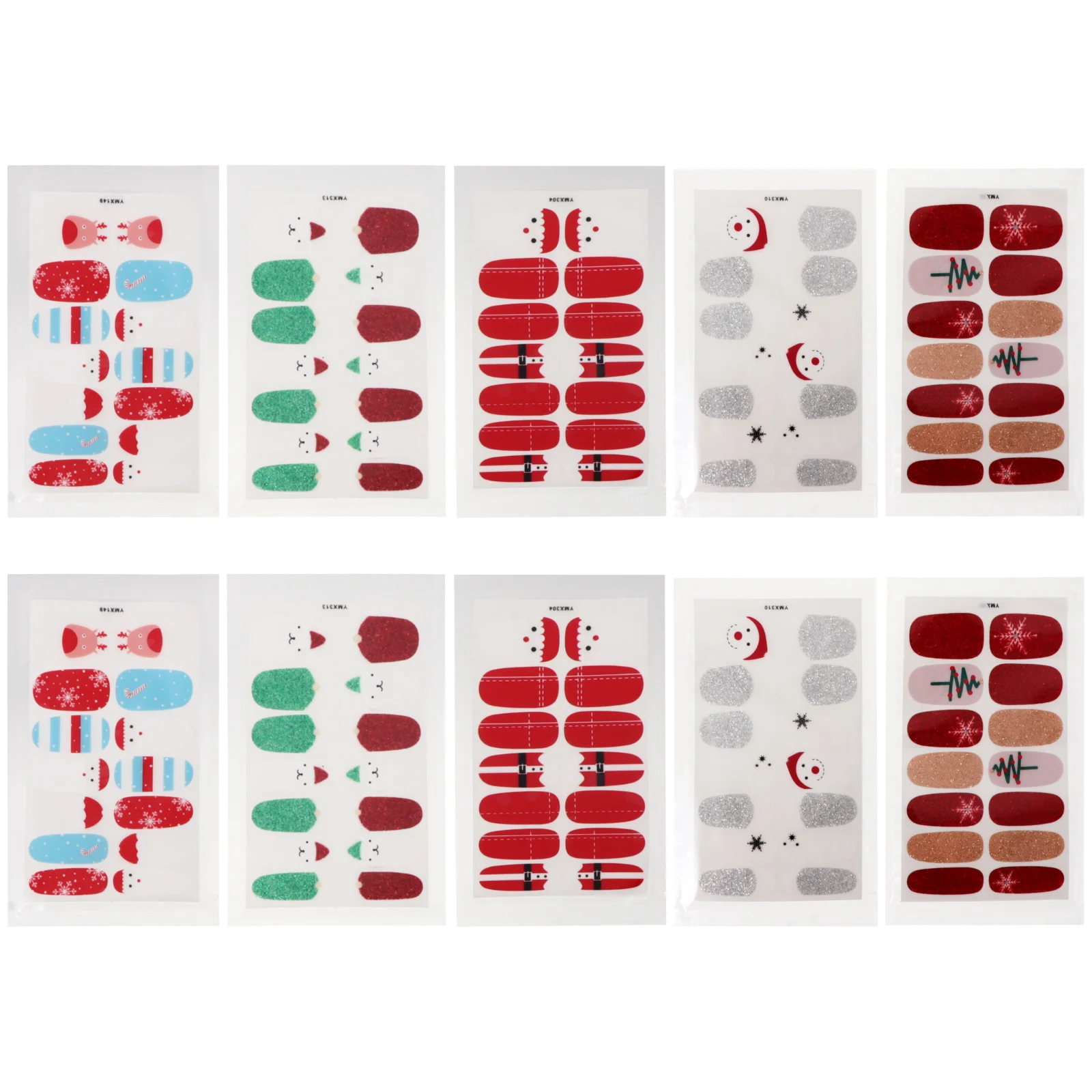 

10 листов, наклейки на Рождество и зиму