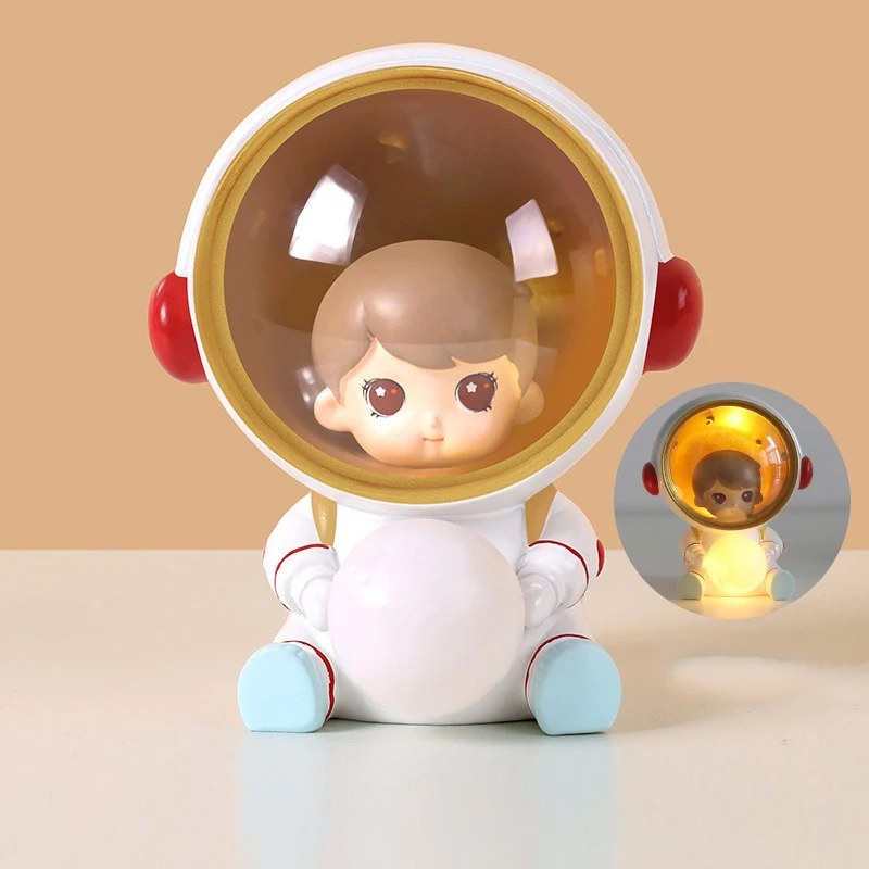 

Astronaut Night Light Spaceman Robot Bedroom Nightlight Creative Decorative Lamp Cute Anime Figure Room Decor Kids Birthday Gift
