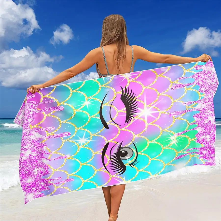 Caiyun быстросохнущее пляжное полотенце из полиэстера