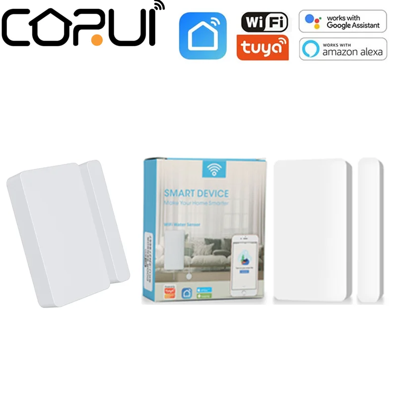 

Tuya Wifi Door And Window Entry Sensor Alarm Burglar Home Security Warning System Smart Life App Support Alexa Google Home