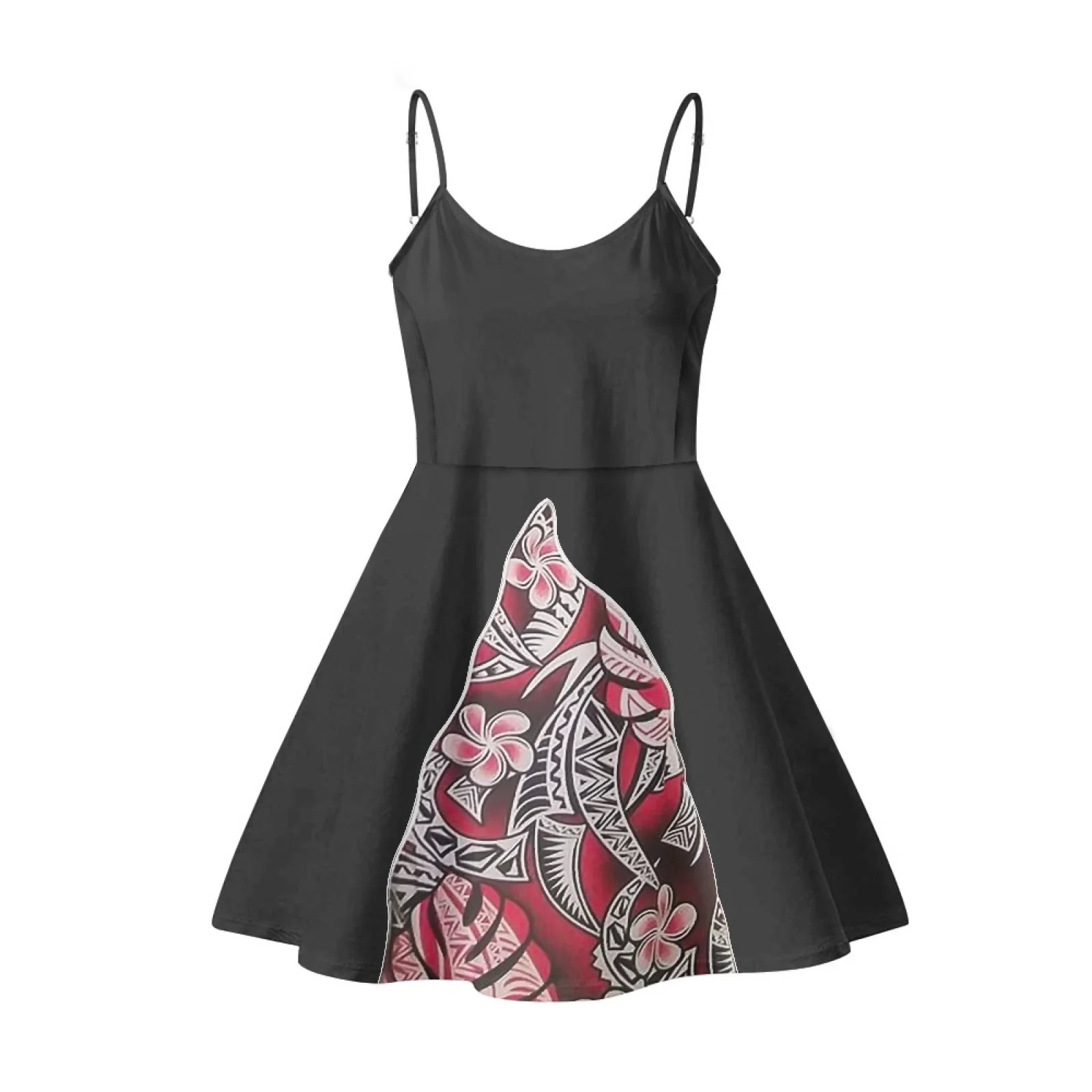 

Polynesian Tribal Pohnpei Totem Tattoo Prints Summer Sleeveless Party Dress for Girls Luxury Sexy Bodycon Slip Vestido de Mujer