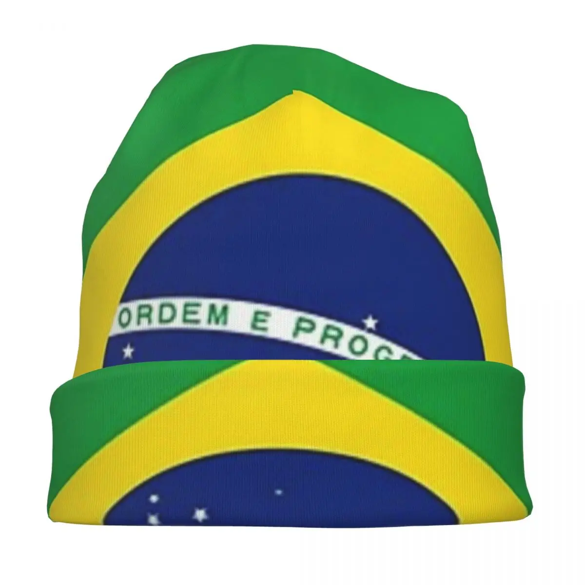 Теплая вязаная шапка с национальным флагом Бразилии шляпа в стиле хип-хоп