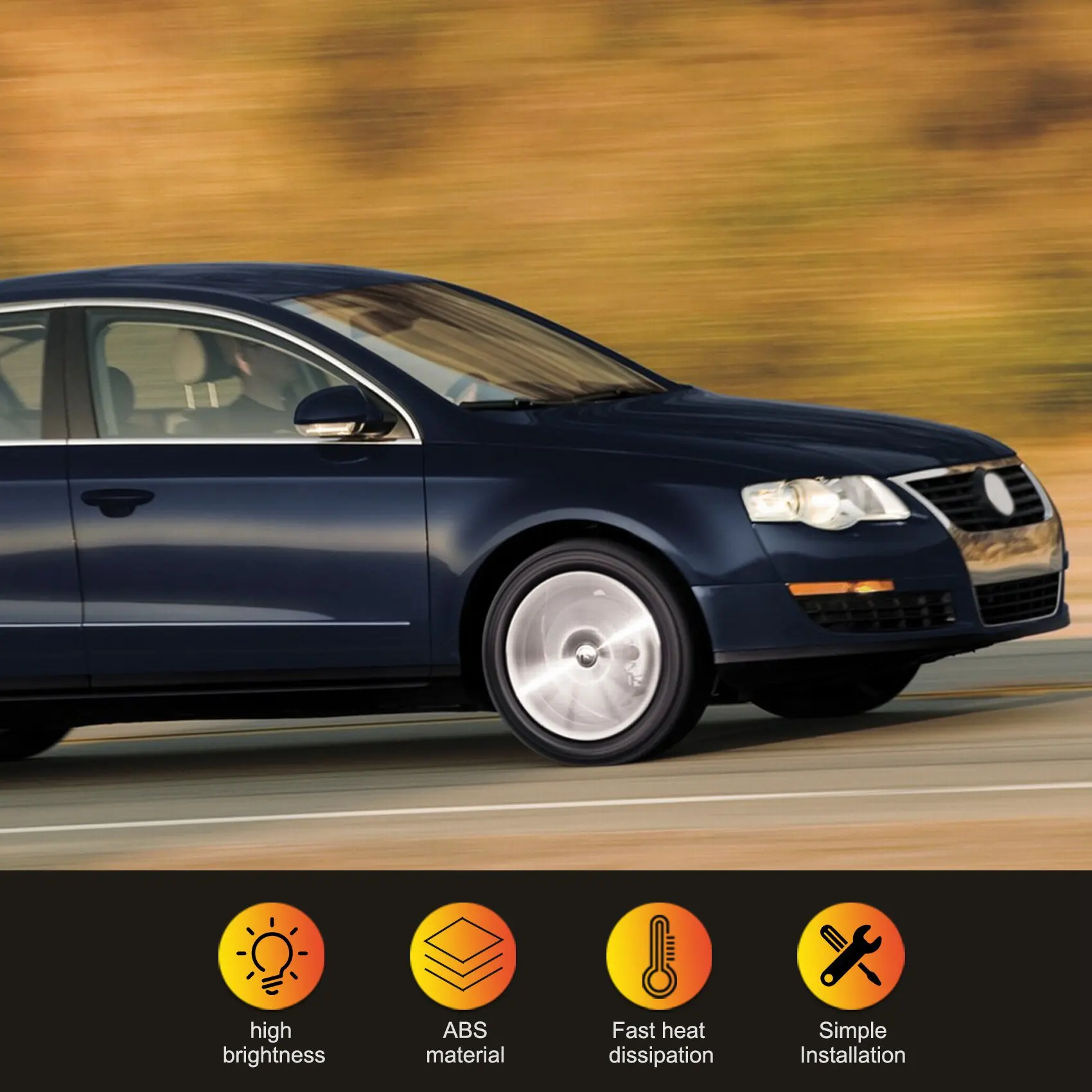 2 шт. светодиодные лампы для номерного знака 12 В