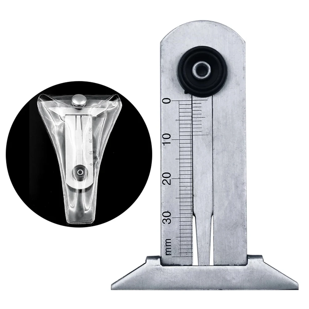 

1 PC Vernier Depth Gauge Car Tyre Tire Tread Depth Gauge Meter Ruler Caliper Stainless Steel Measure Tool Accessories