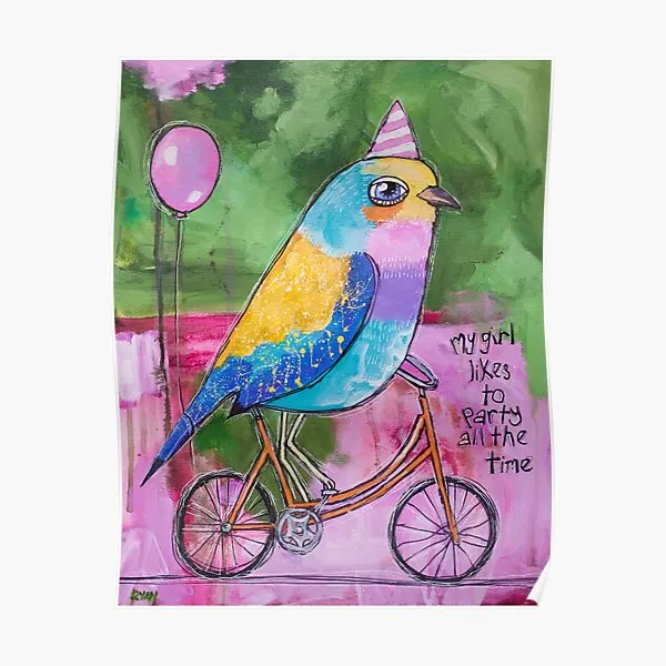 Фреска-постер с рисунком в виде птицы винтажное украшение комнаты печать картин