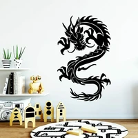 new dragon wall sticker pvc removable decor living room bedroom removable background wall art decal