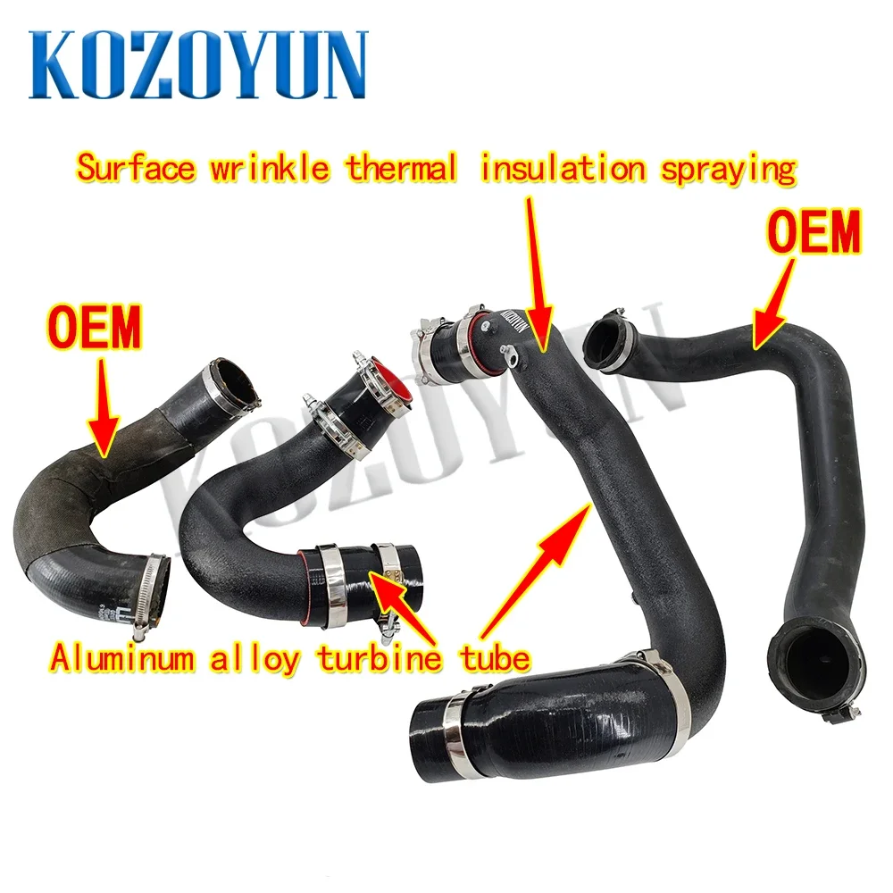 Комплект впускной трубы заряда интеркулера для Audi EA839 A6 A7 C8 55TFSI 3.0TSFI 2019+