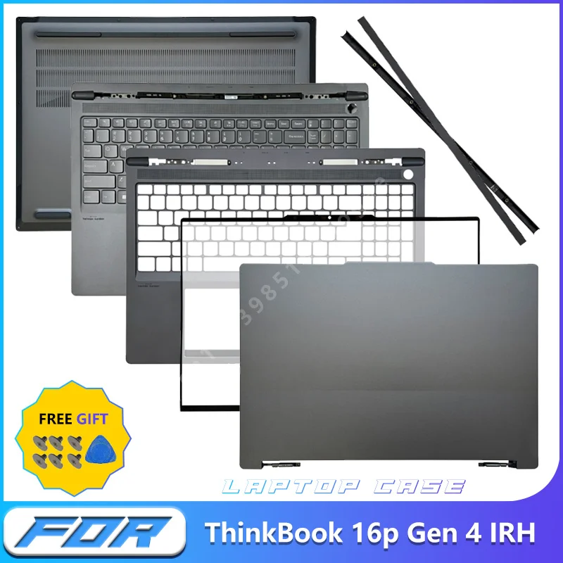 Фото НОВЫЕ Запасные части для ноутбука ThinkBook 16p Gen 4 IRH: задняя крышка ЖК-дисплея, передняя рамка, подставка для рук, нижний корпус, клавиатура, петли, рамки. №1