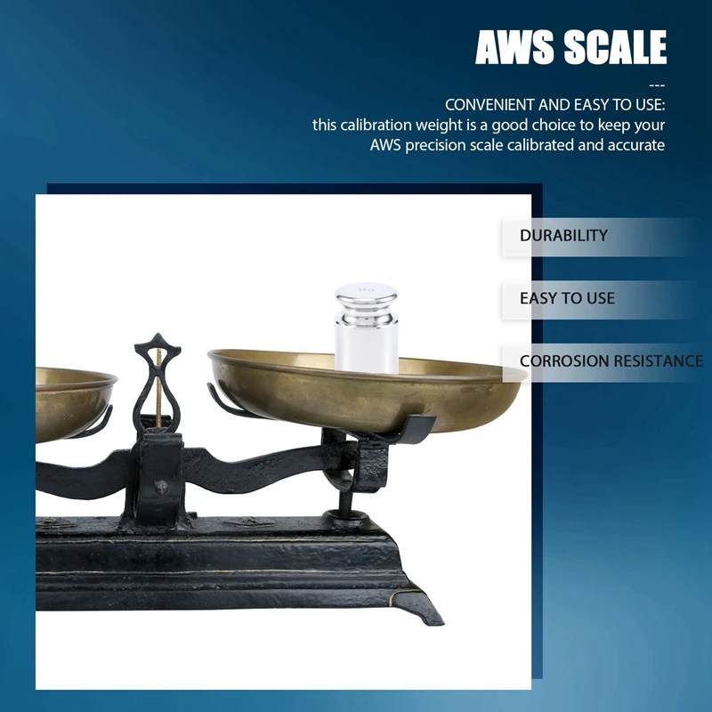 Калибровочный вес для цифровых весов AWS углеродистой стали хромированной