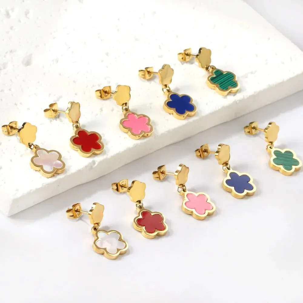 Осенне-зимние новые серьги-гвоздики из нержавеющей стали уникальный нишевой