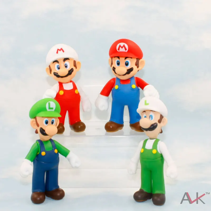 

Hot 5-Inch Super Mario Bros Mario Kawaii PVC Model Toy Decoration Doll Action Figure Toys Children's Birthday Gifts