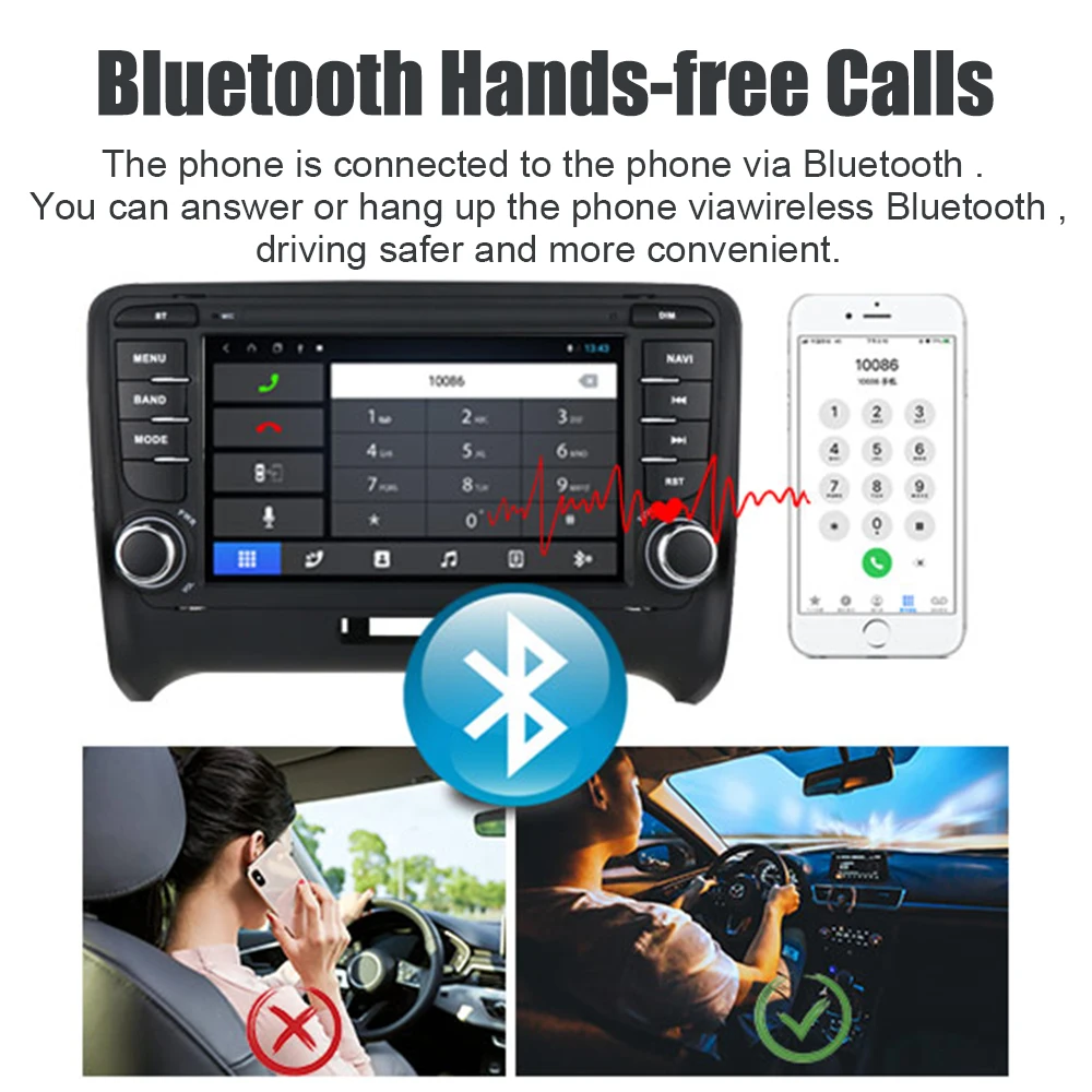 Автомобильное радио MP5 видео плеер GPS FM приемник Bluetooth WiFi Android 10 0 2 Din 7 дюймов HD