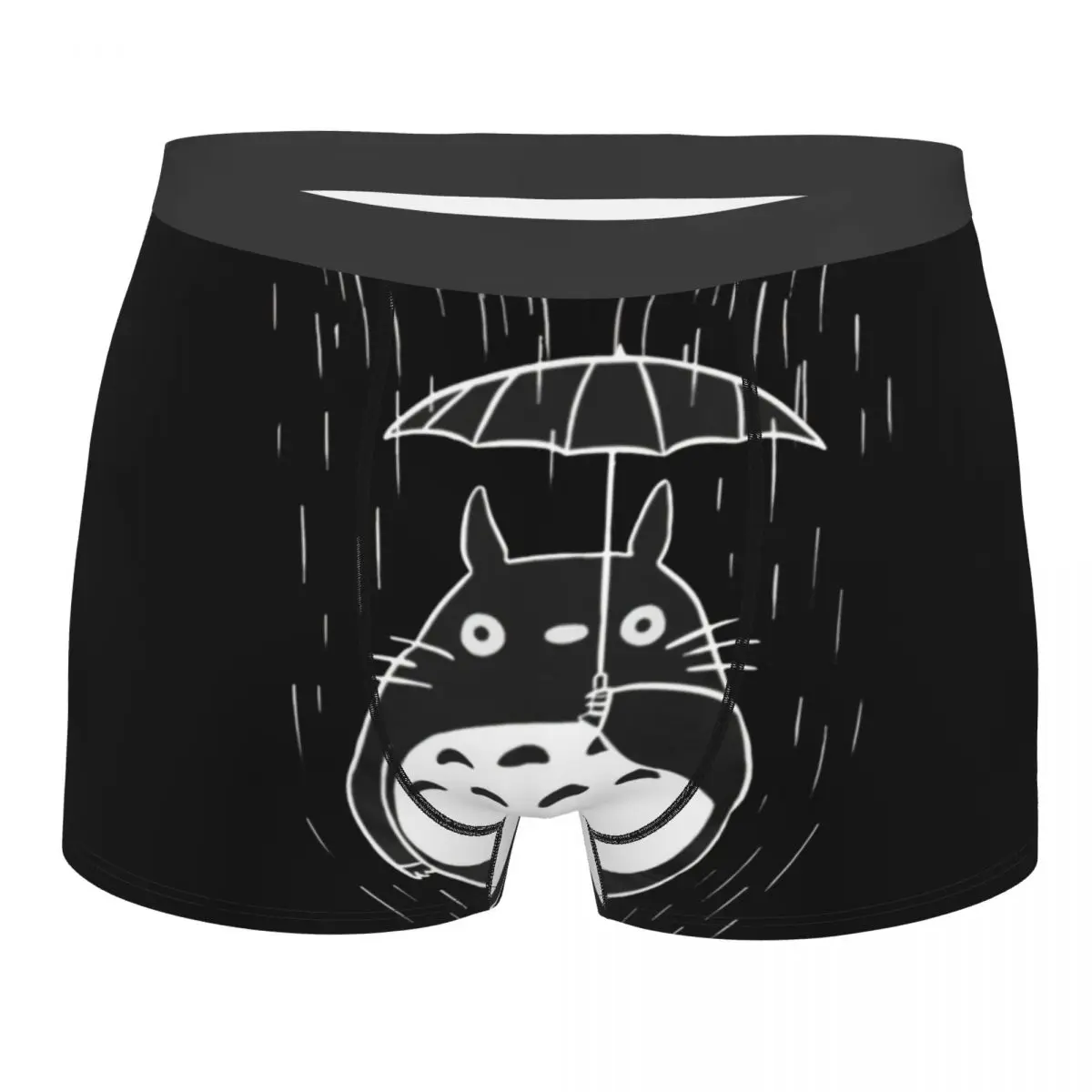 

Humor Boxer My Neighbor Totoro Anime Shorts Panties Briefs Man Underwear Mid Waist Underpants for Homme
