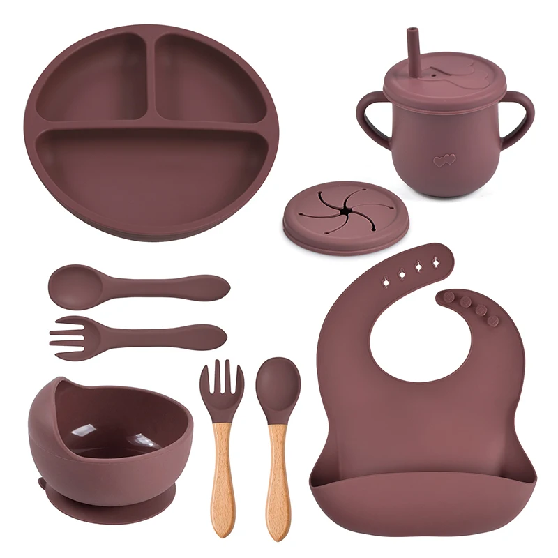 S Non-slip Tableware Children's Feeding Dishes Bpa Free