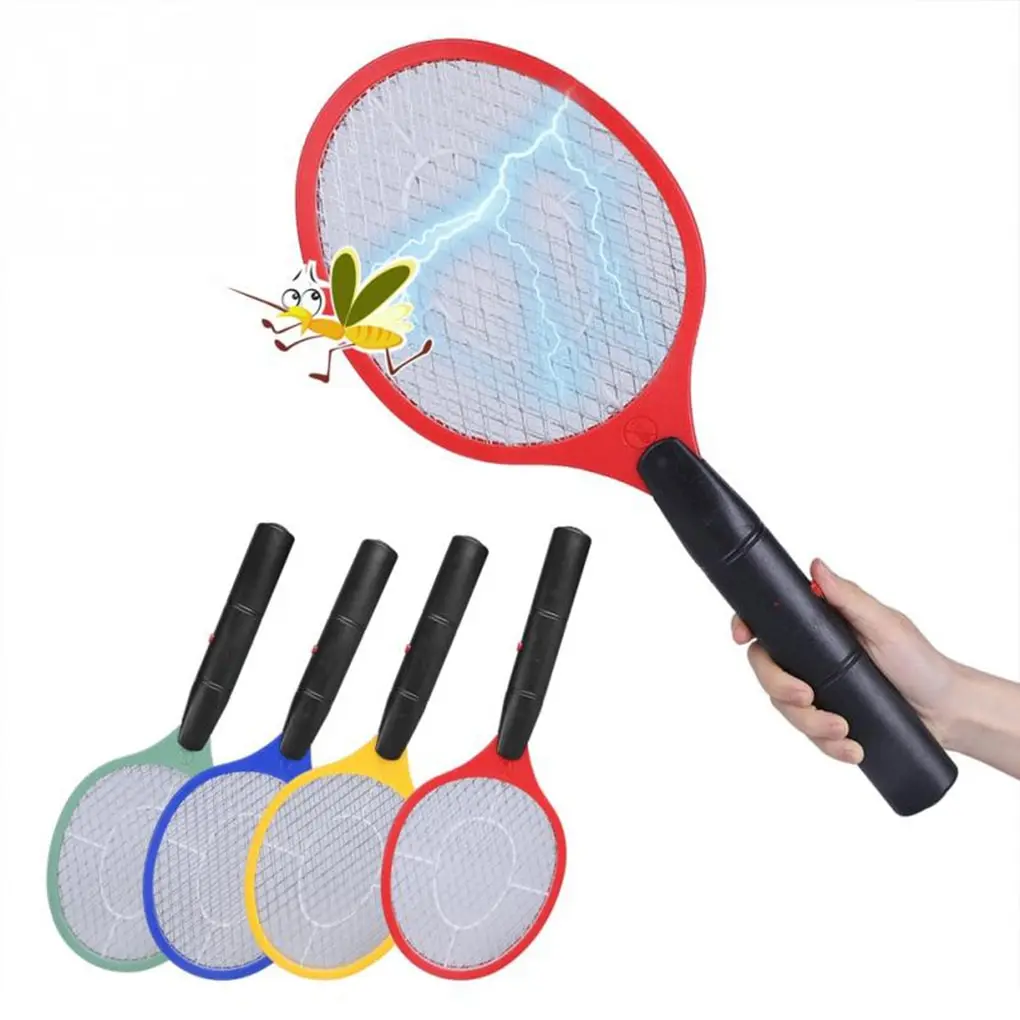 

Wireless Long Handle Summer Triple Nets House Attery Power Electric Fly Swatter Electric Pest Repeller Bug Zapper Racket