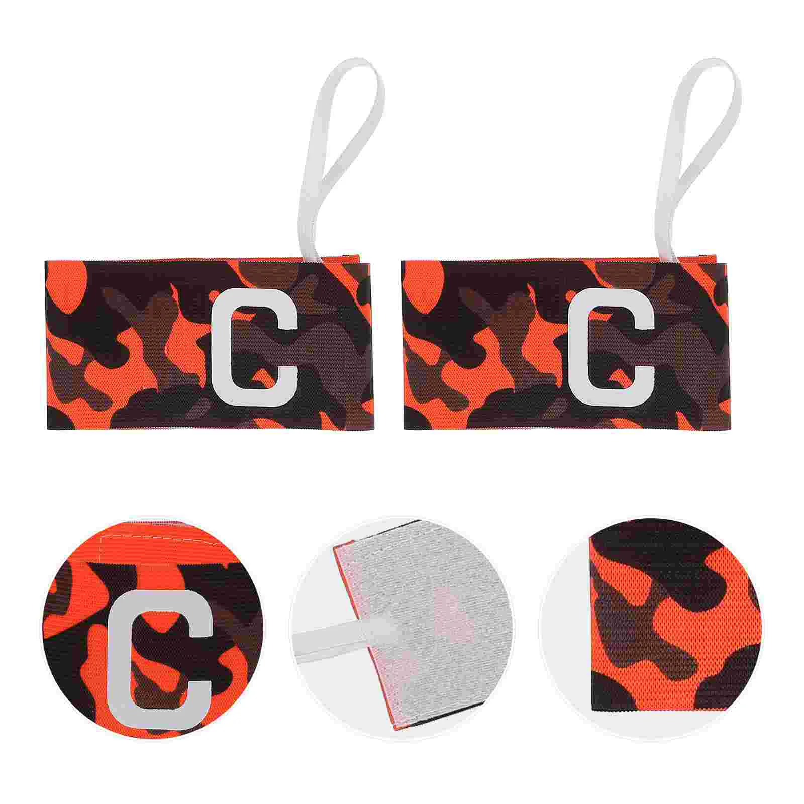 

2pcs Fashionable Practical Adjustable Soccer Captains Armbands Soccer Leader Armbands for Kids