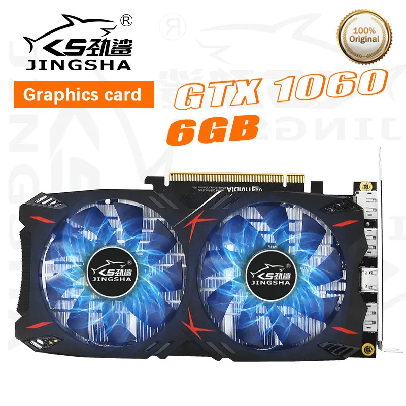 Видеокарта GTX1060 6 ГБ 192 бит GDDR5 GPU видеокарта для nVIDIA GeForce Games усиленный DVI/HDMI PCI-Express |
