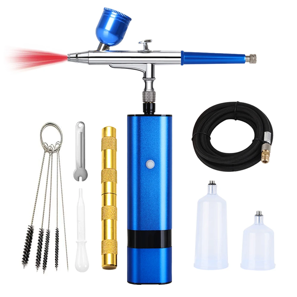 Super Quiet High Pressure Tattoo Art Dual Action Spray Pen W