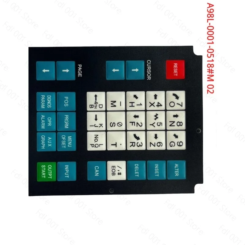 Фото A98L-0001-0518 # Мембранная клавиатура M 02 A98L-0001-0518 0M CNC HMI с кнопками для операторской панели станка Fanuc №4