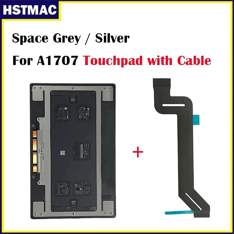 

Laptop Trackpad with Cable A1707 Touch Pad 2016 2017 For MacBook Pro 15" A1707 Touchpad Track Pad 821-01050-A Space Grey Silver
