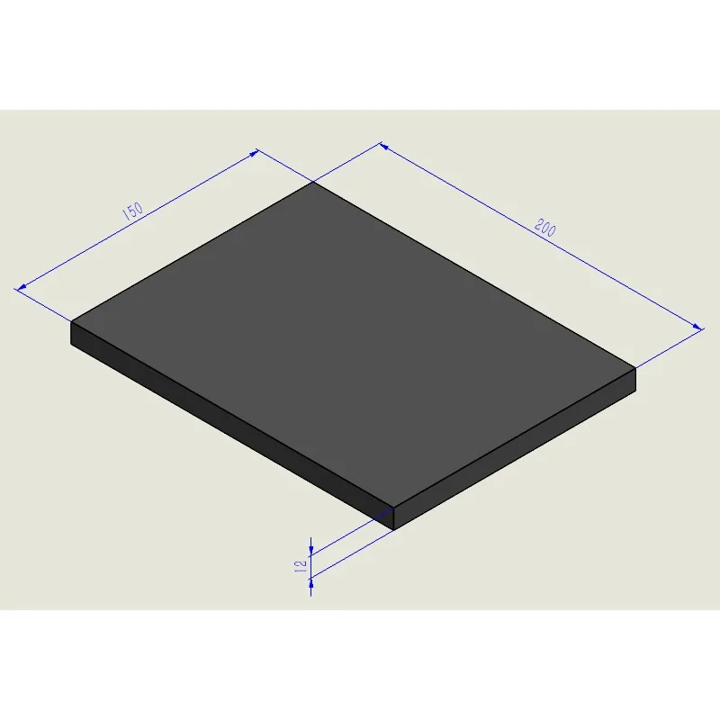 Монтажная пластина для линейной направляющей с шариковым винтом с ЧПУ, ступень 150 мм * 200 мм
